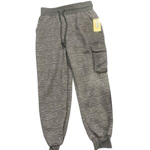 Highland  Grey Cargo Style Sweatpants  Sz 8 Boys Gray